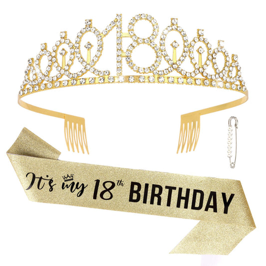 Semato crown front view showing jewel sparkle and celebratory presence