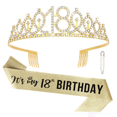 Semato crown front view showing jewel sparkle and celebratory presence