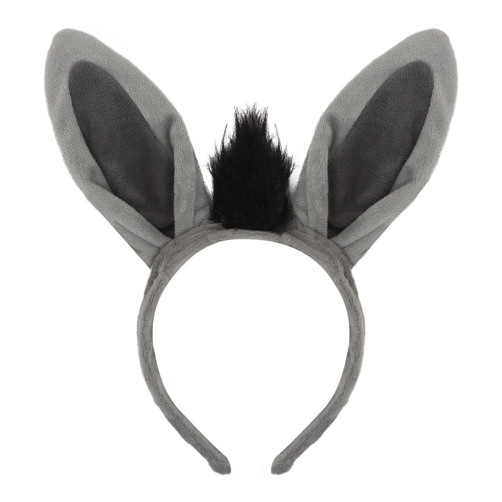 Semato donkey headband front view showing cute ears and comfortable fit