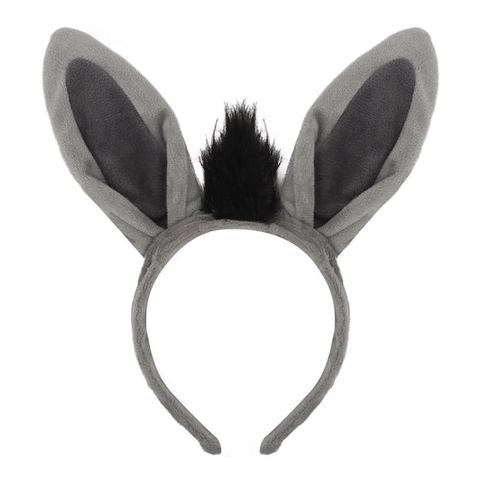 Semato donkey headband front view showing cute ears and comfortable fit