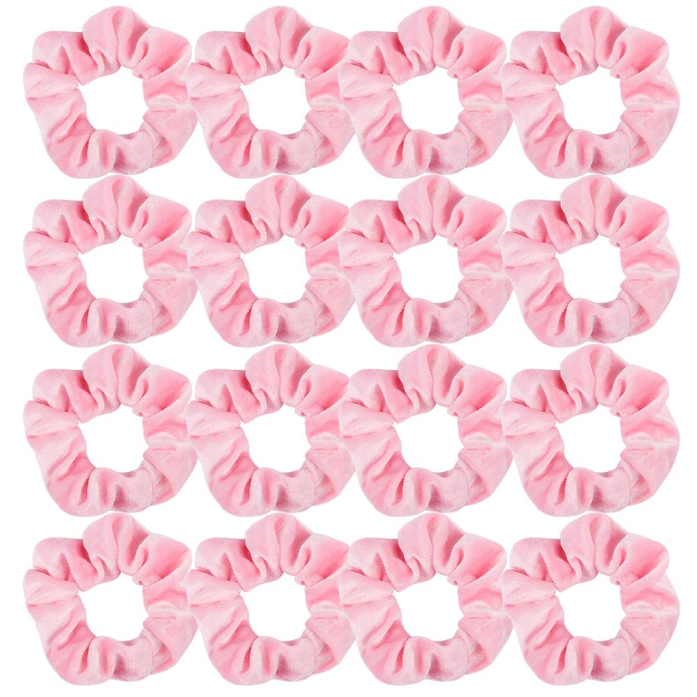 Semato front packaging displaying 16 pink scrunchies for easy choice and gifting