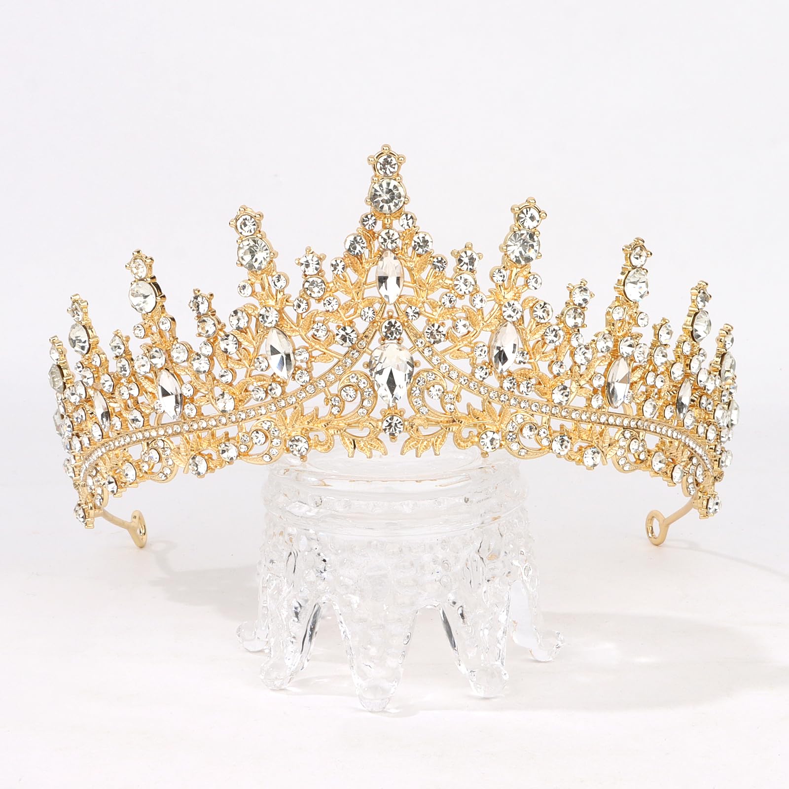 Semato crown worn in hair demonstrating secure fit and elegant appearance