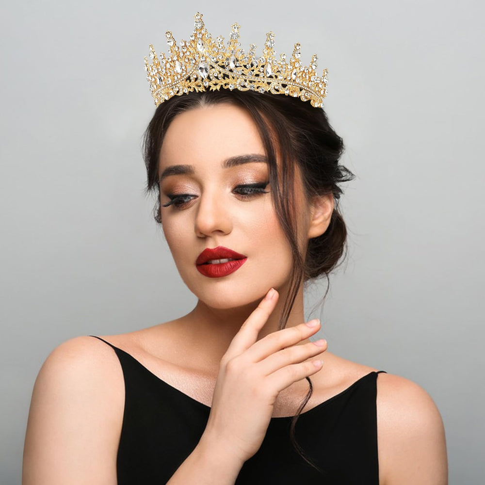 Semato crown lifestyle portrait on model illustrating photogenic party-ready look