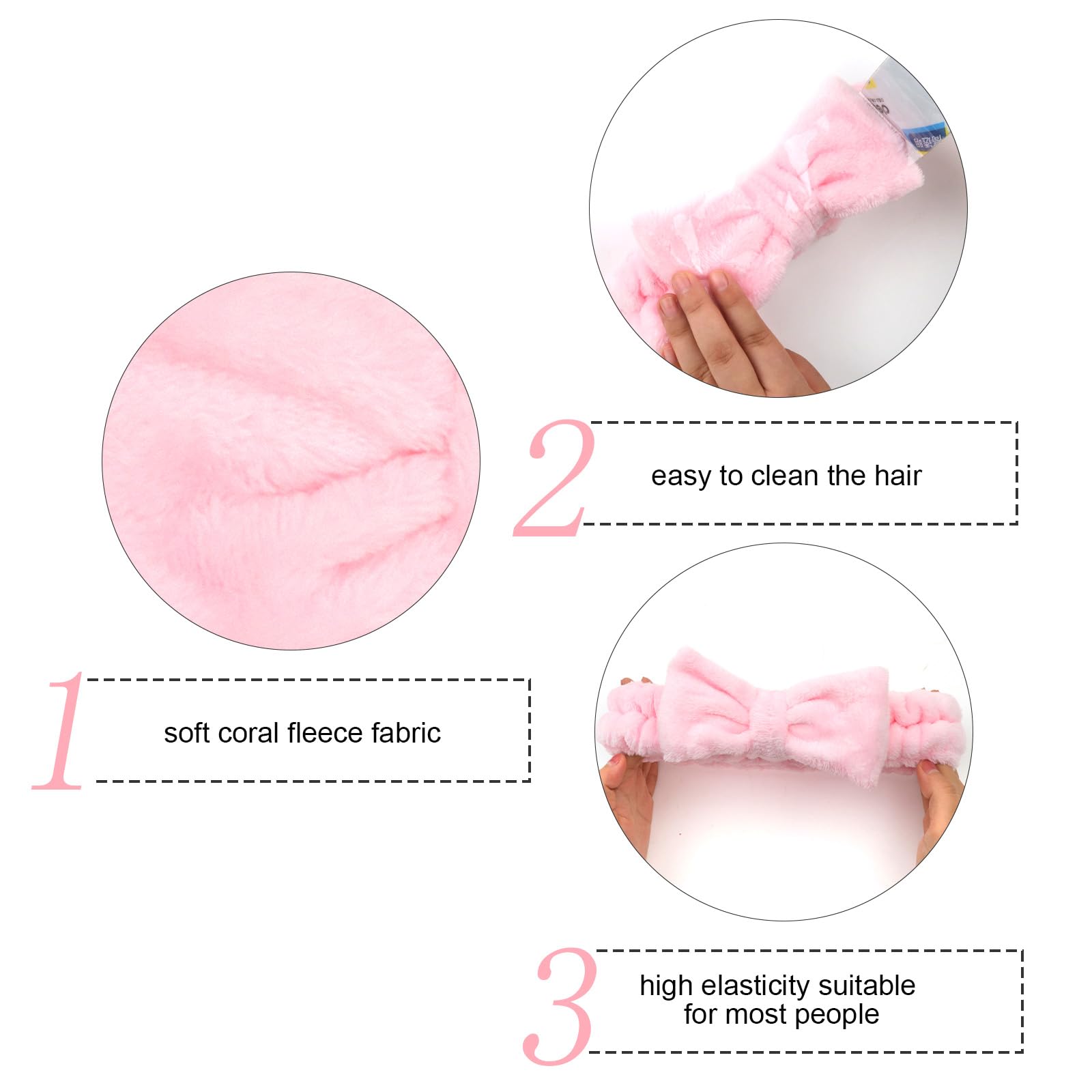 Semato headbands worn during makeup prep showing hair secured and hands-free application