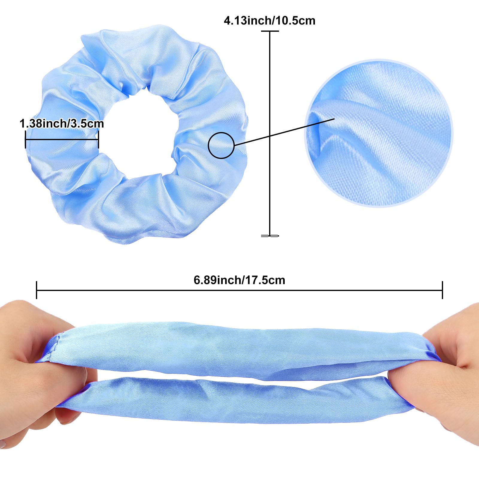 Semato satin texture closeup showing smooth fabric that reduces hair friction