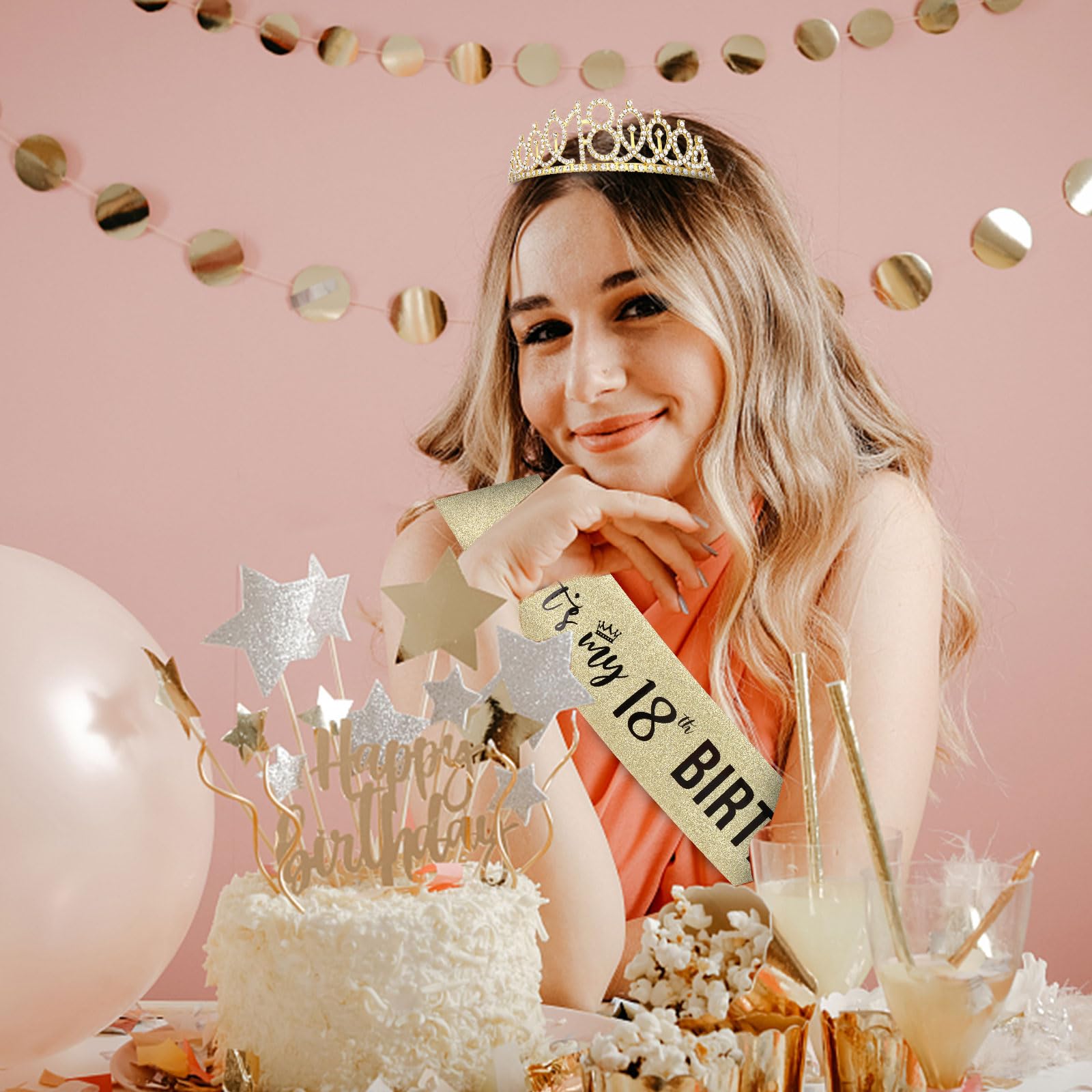 Semato crown and sash in use at a party creating memorable looks