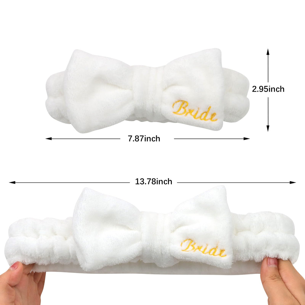 Semato headband stretched to demonstrate elastic fit for most adult head sizes
