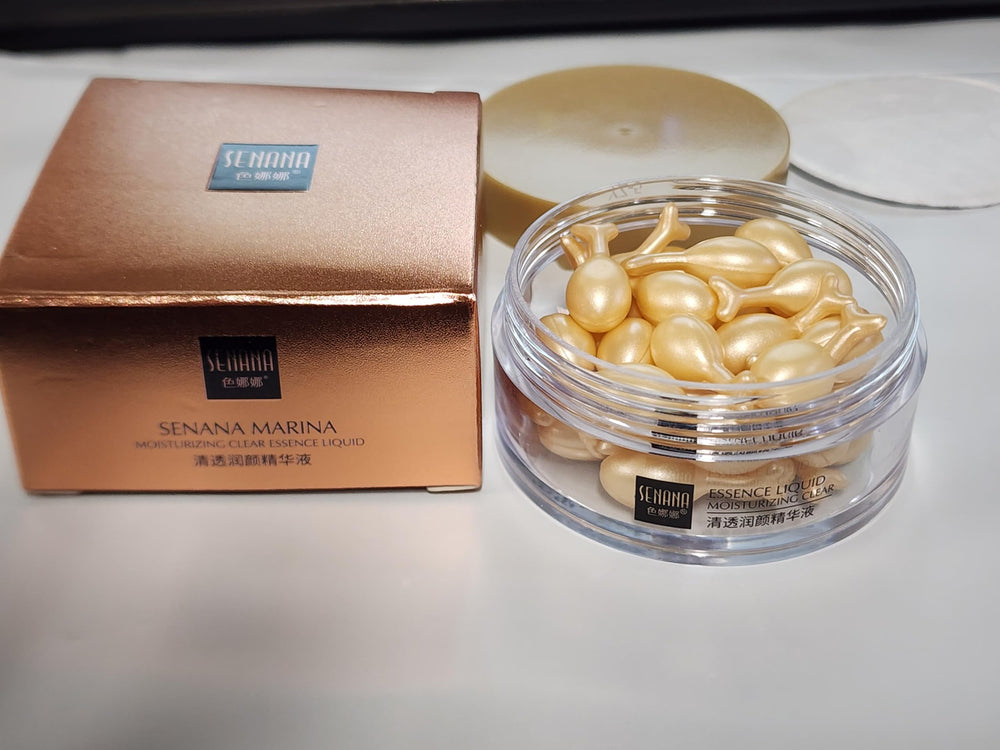SENANA MARINA recyclable packaging detail emphasizing eco-friendly design