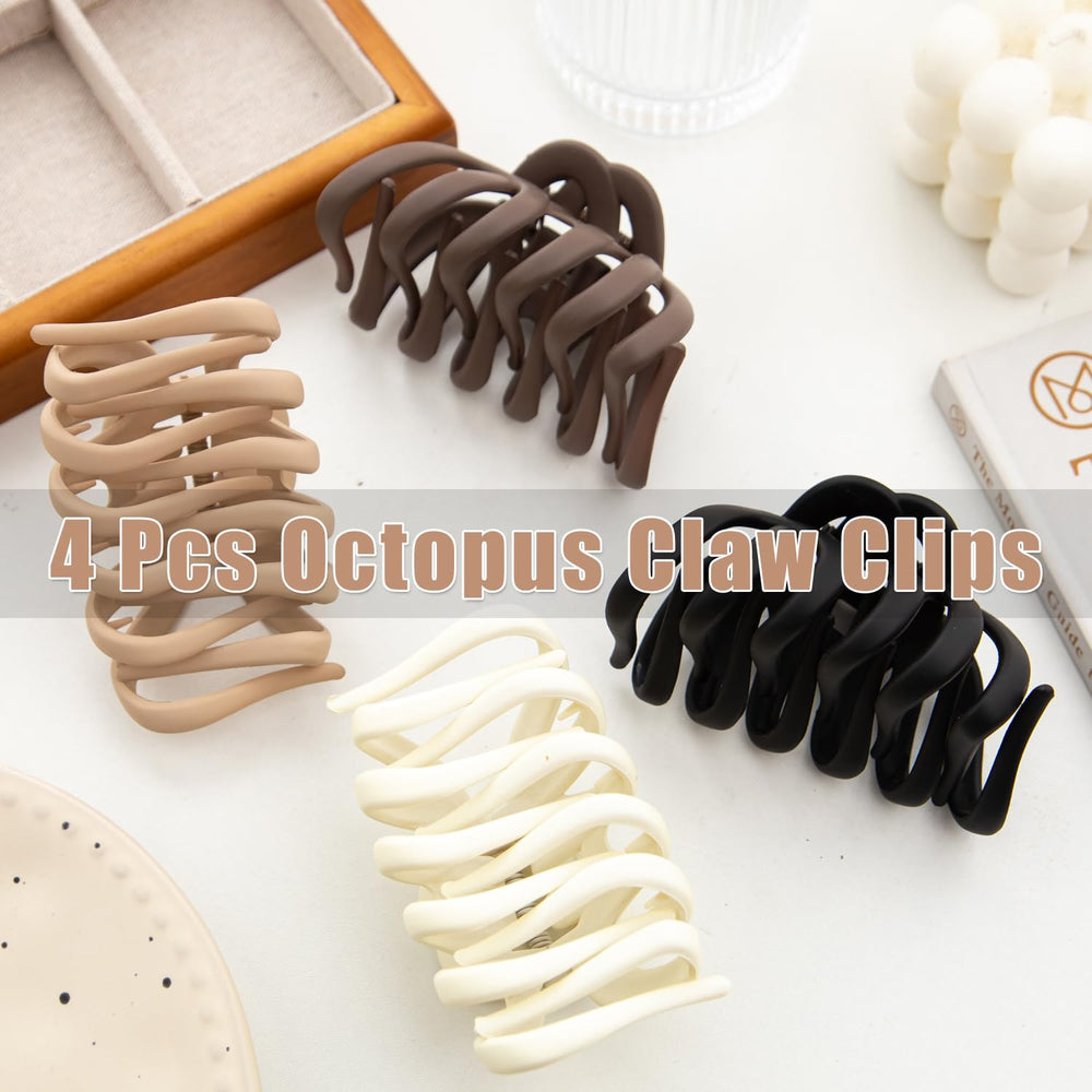 Seneeel clip holding thick hair in an updo to demonstrate strong grip and comfortable wear