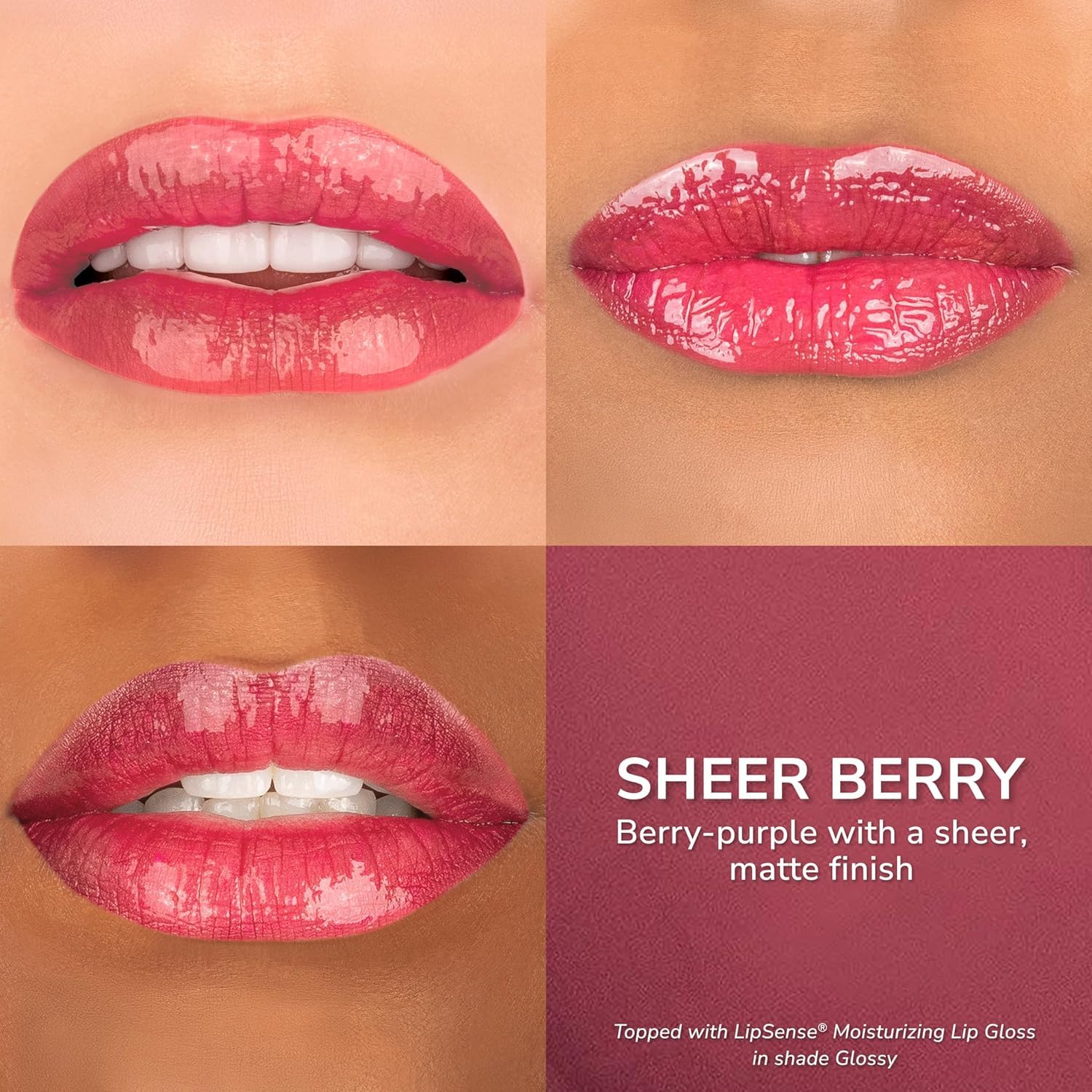 SeneGence LipSense applied on model showcasing long-lasting, vibrant color for all-day confidence
