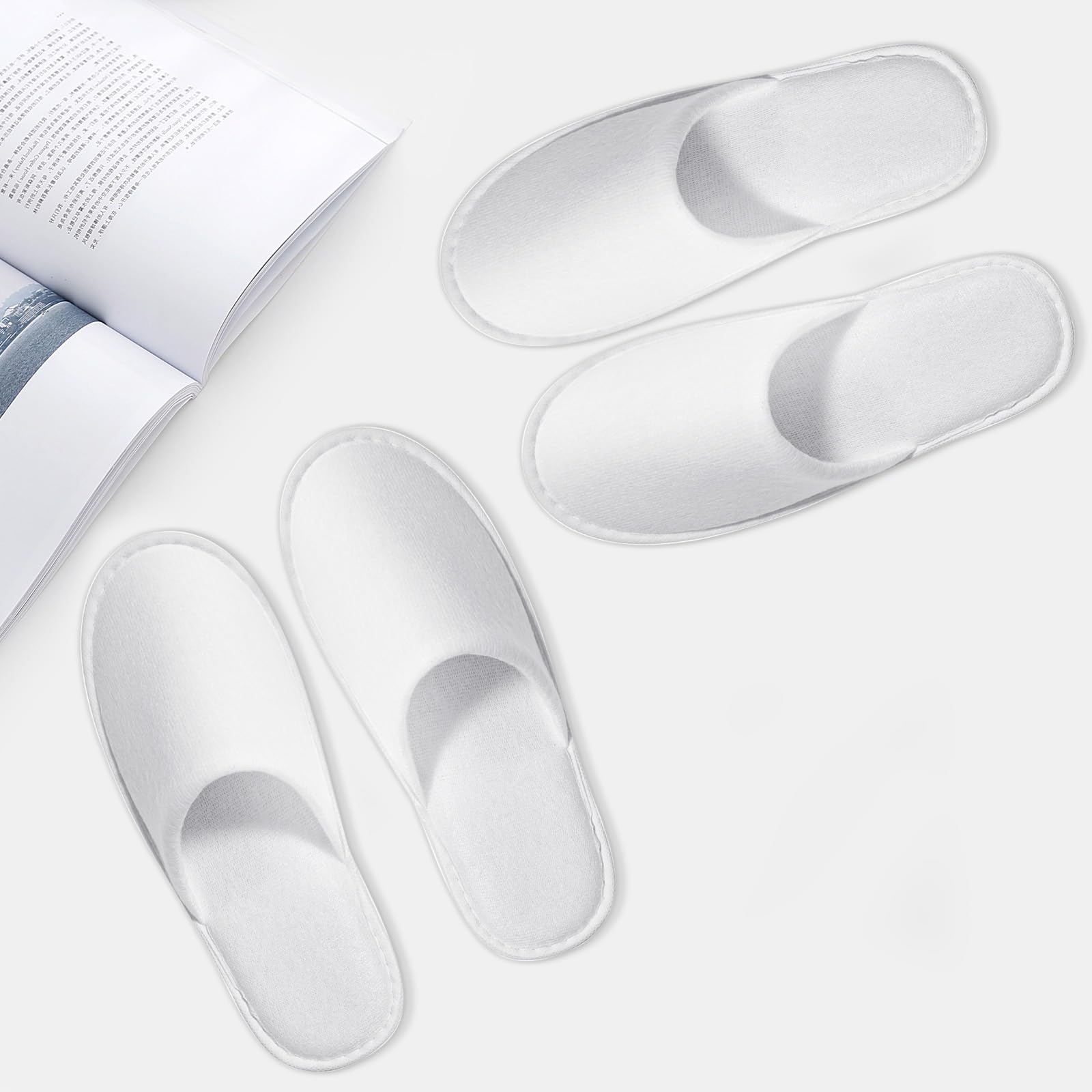 SENJUNSAFE slipper held in hand to show size and compact travel benefit