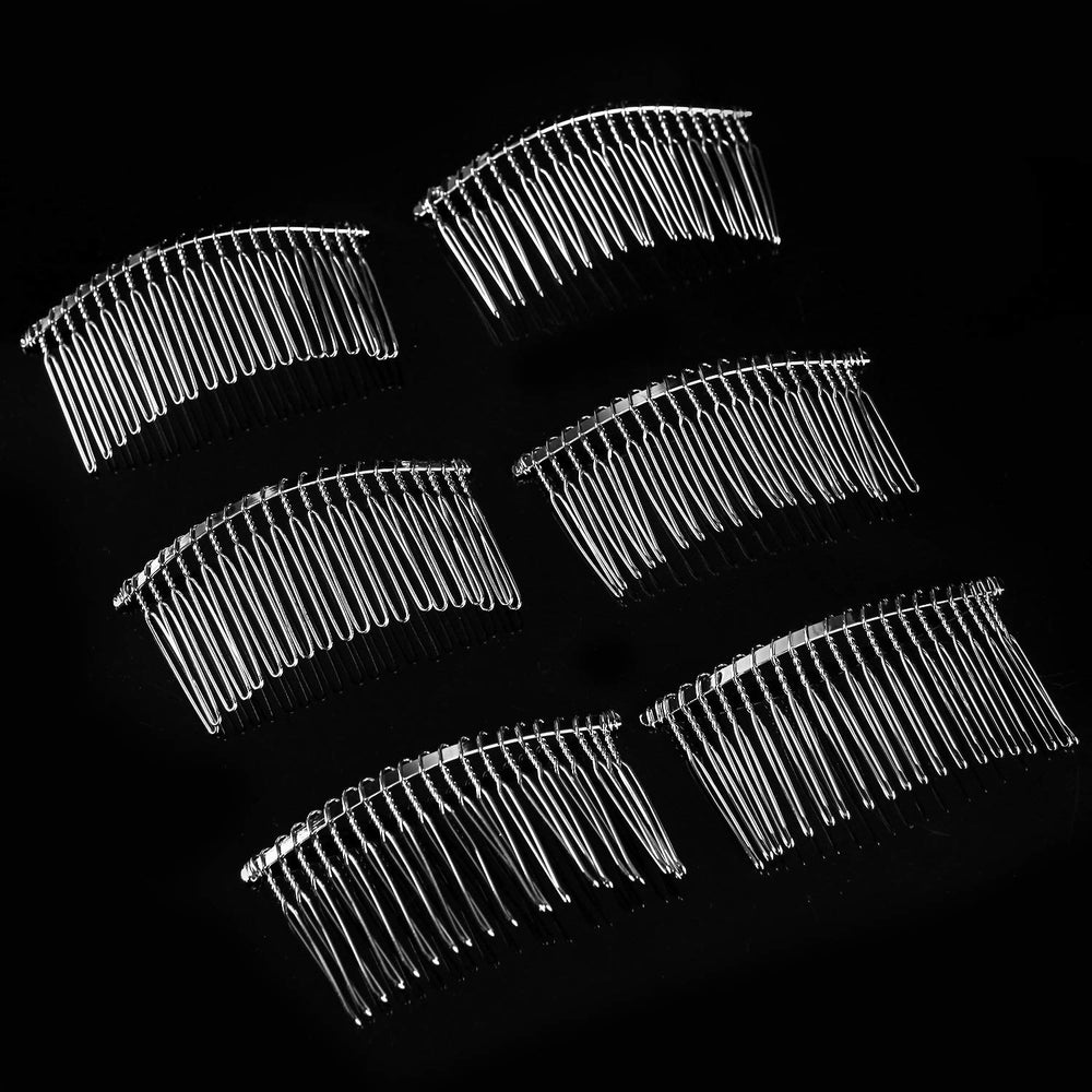 senkary comb in bridal updo demonstrates stable veil attachment