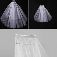 senkary comb sewn into veil edge shows easy DIY integration
