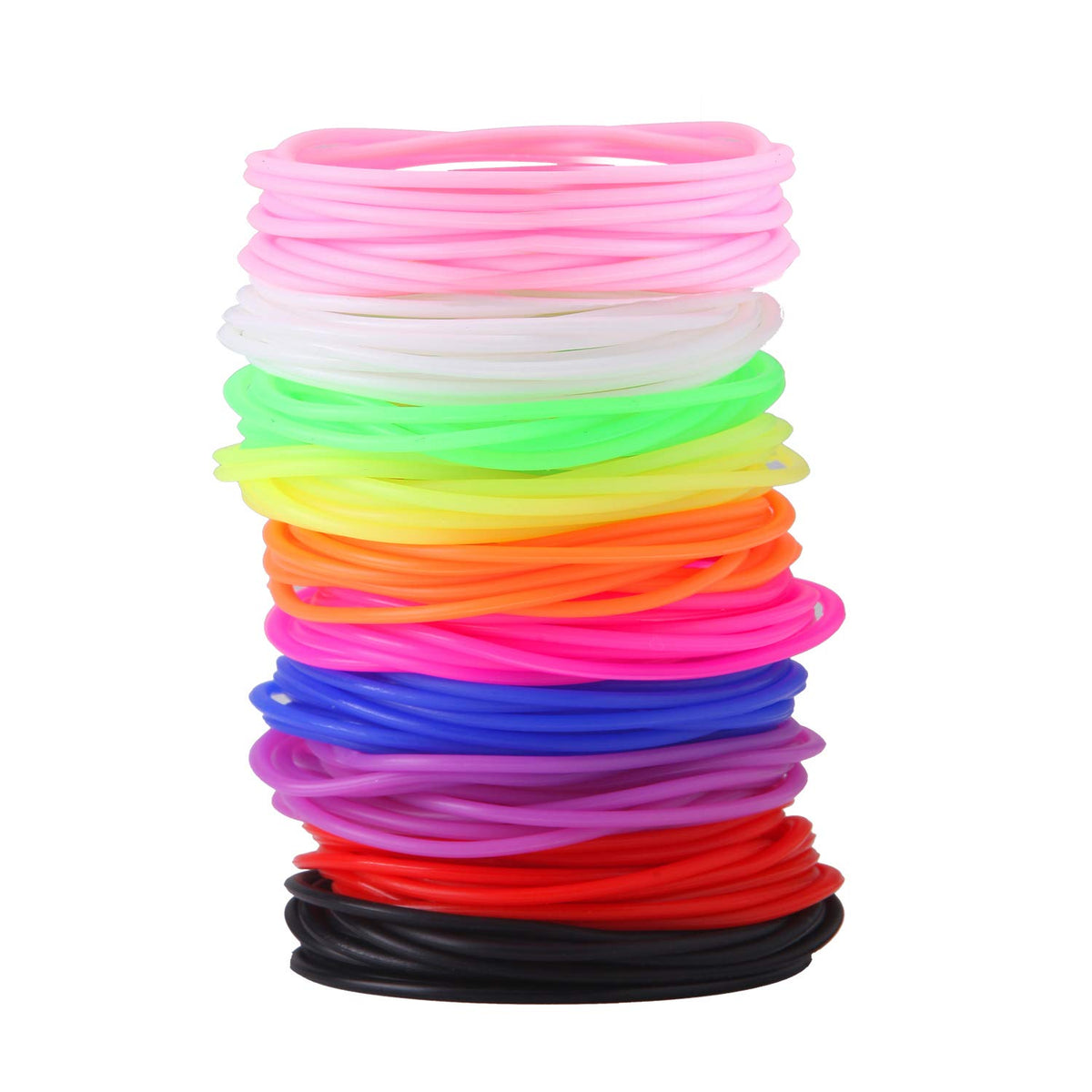 Senkary front packaging showing 120-piece colorful silicone bracelets, easy party preparation