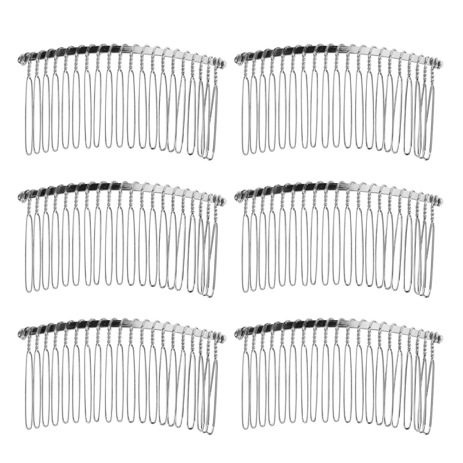 senkary front view silver comb showing compact shape and discreet hold