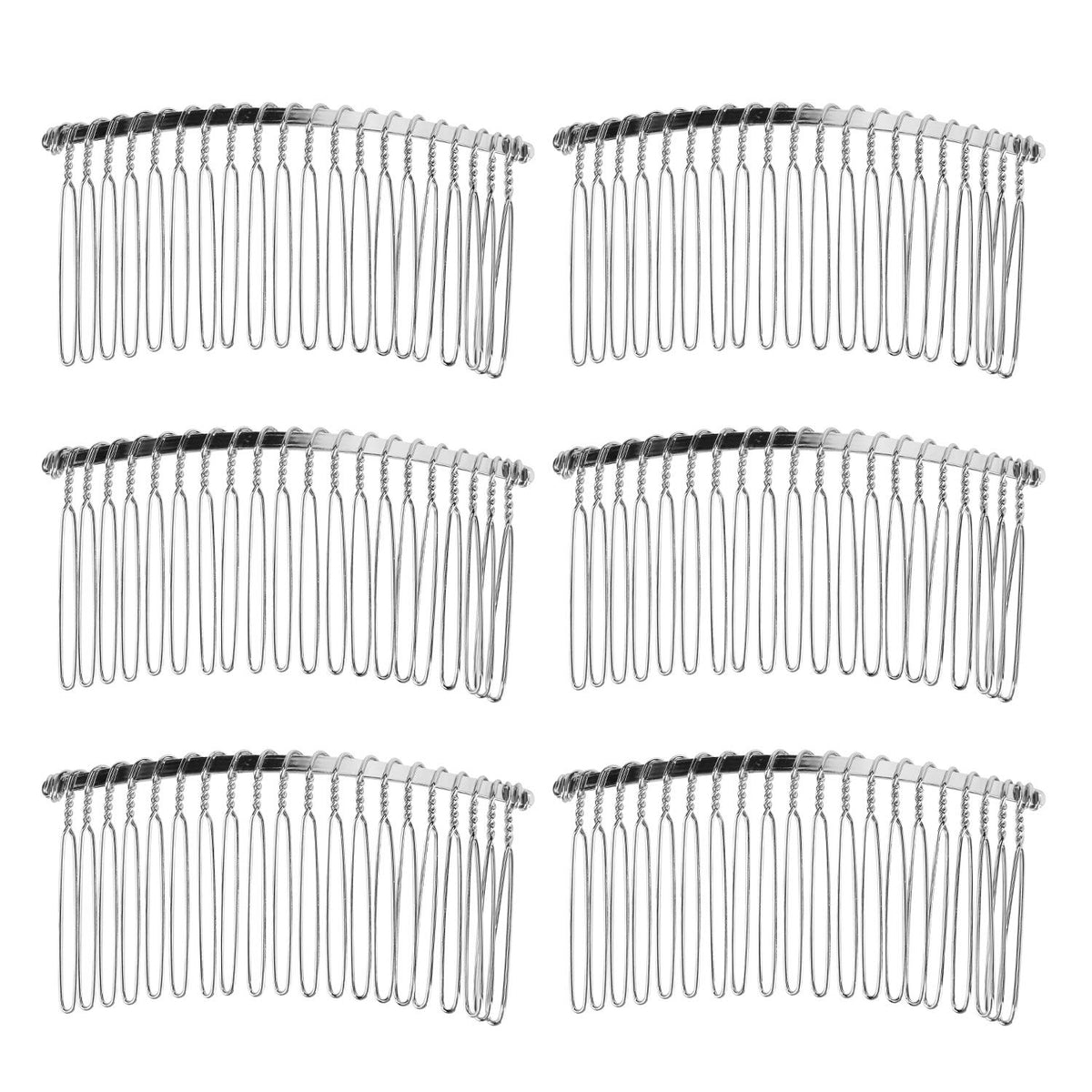 senkary front view silver comb showing compact shape and discreet hold