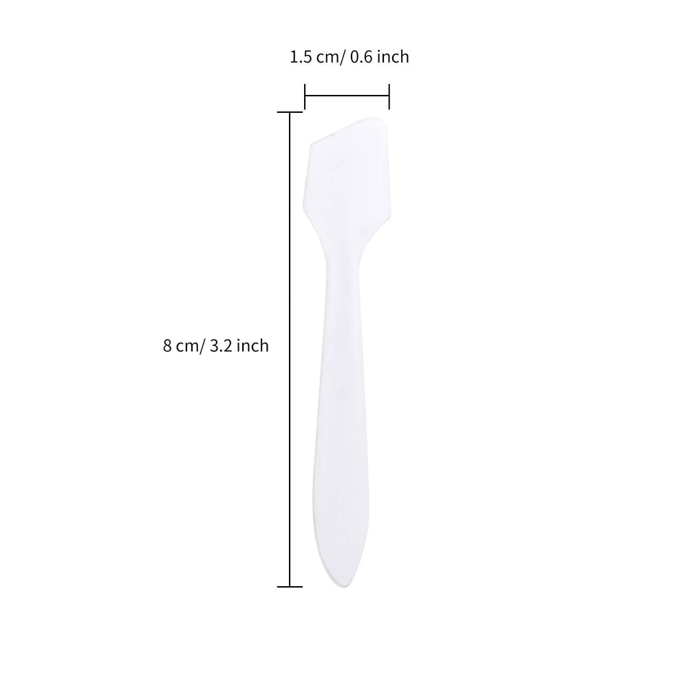 Senkary single translucent spatula close-up showing smooth tip for precise application