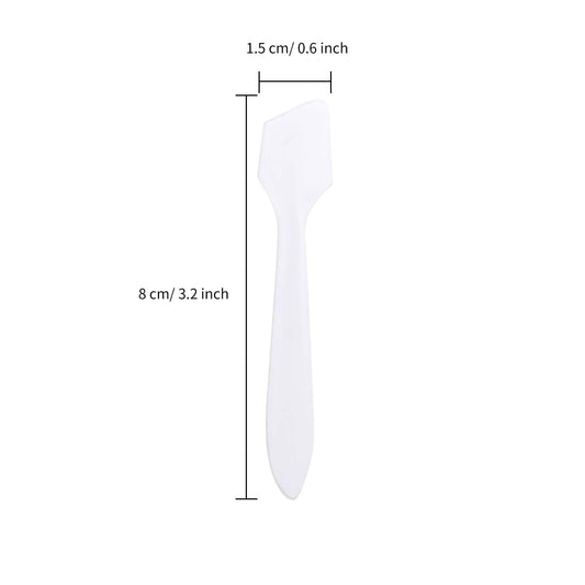 Senkary single translucent spatula close-up showing smooth tip for precise application
