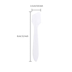 Senkary single translucent spatula close-up showing smooth tip for precise application
