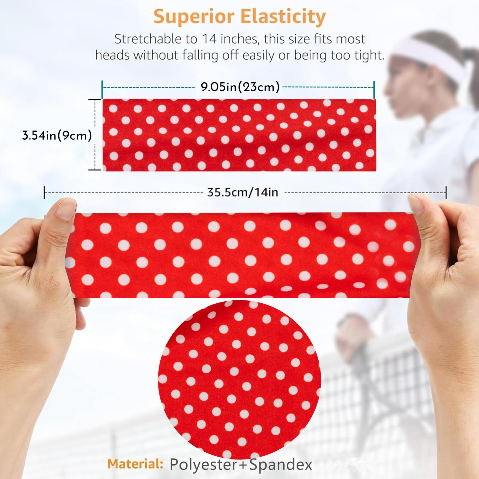 SENMAY four headbands stacked showcasing the color options and gift-ready appeal