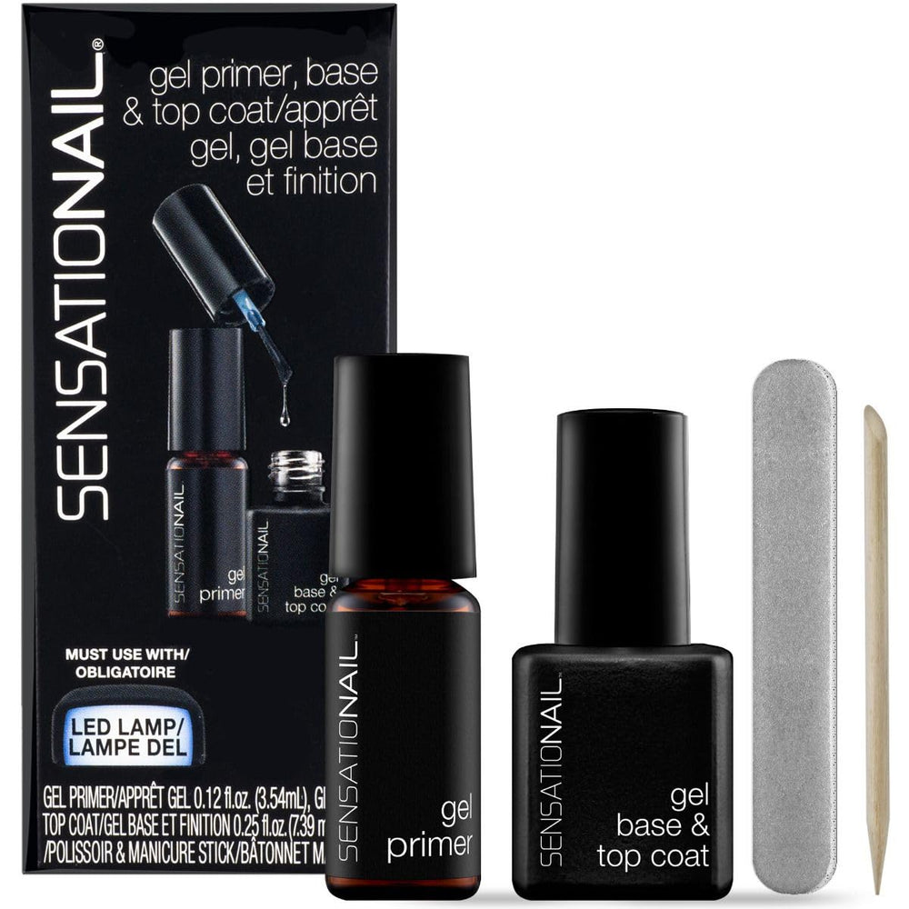 Sensationail kit front packaging showing four-piece starter set and benefits