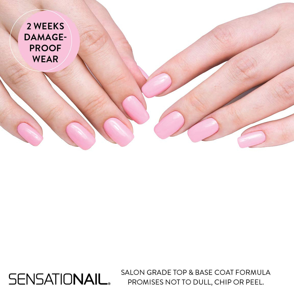 Sensationail primer bottle close-up showing texture and adhesion benefit