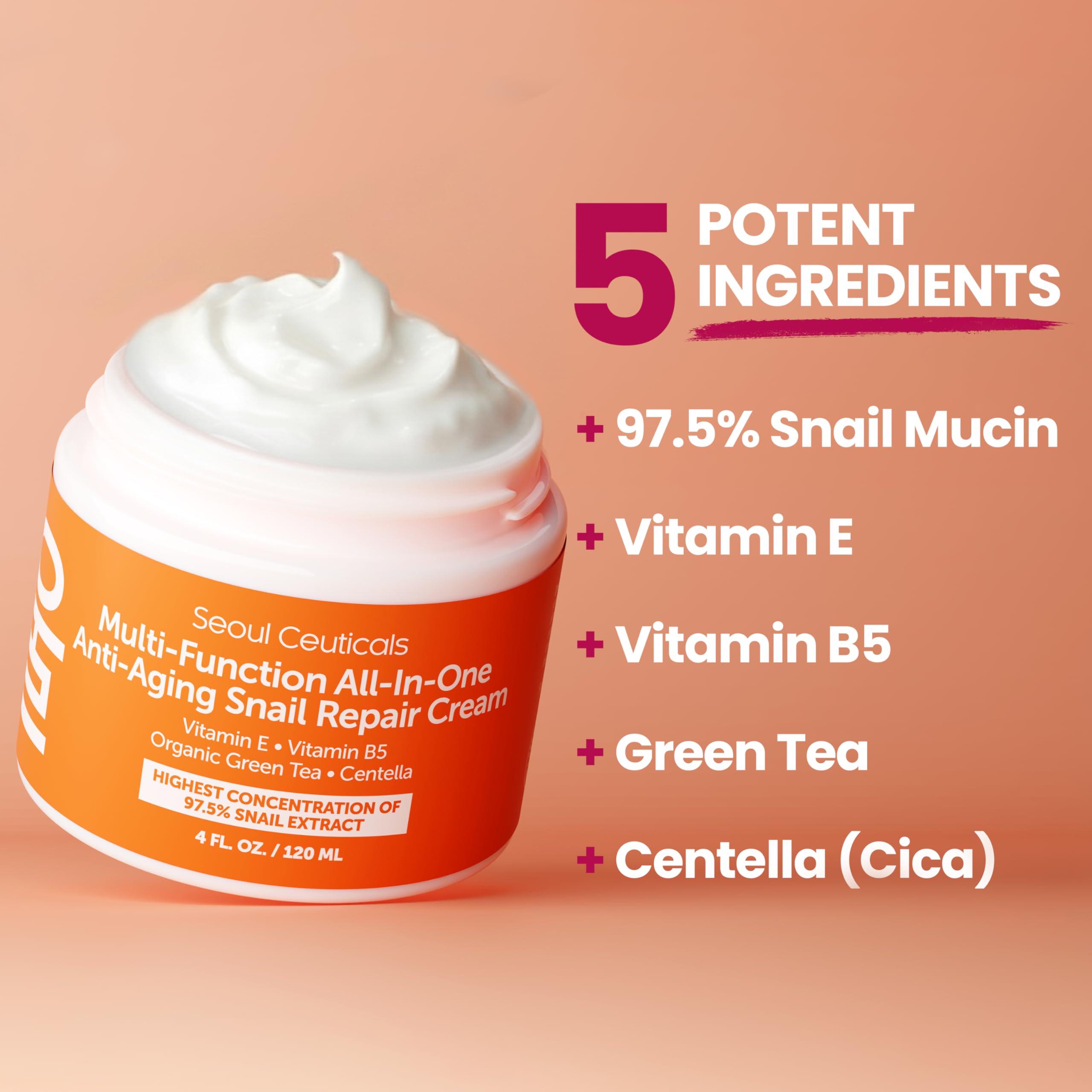 SeoulCeuticals cream on fingers demonstrating easy spreadability