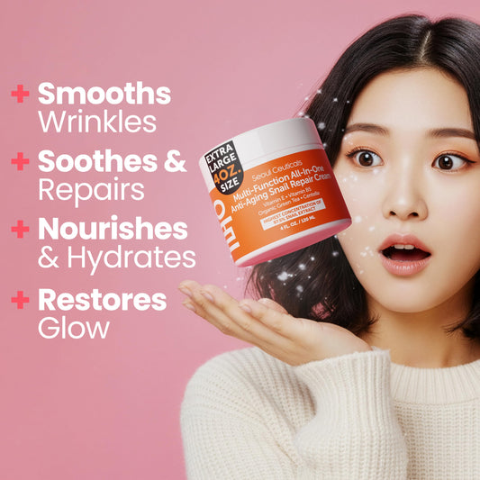 SeoulCeuticals open jar showing creamy texture for smooth hydration