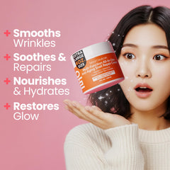 SeoulCeuticals open jar showing creamy texture for smooth hydration