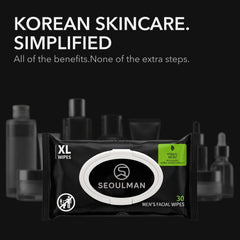 Hand holding Seoulman extra-large wipe to show size and coverage