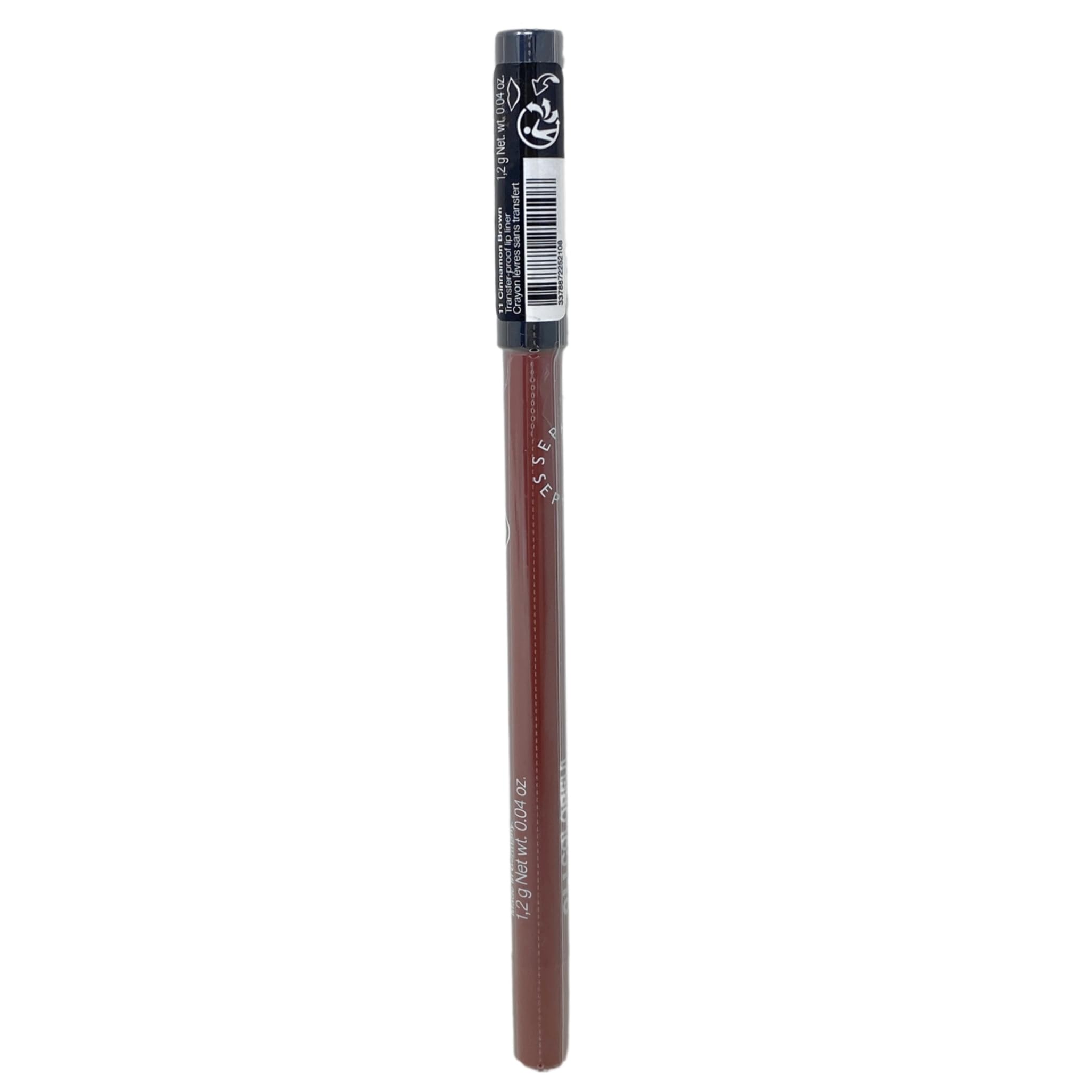 SEPHORA cinnamon brown pencil tip close-up showing creamy texture and smooth glide benefit