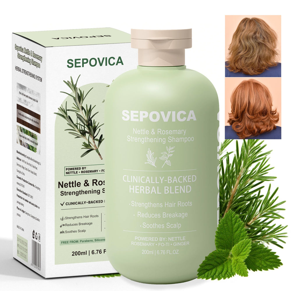 SEPOVICA front packaging showing nettle and rosemary benefits