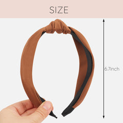 Sept Montagne brown headband texture detail, cushioned core prevents pressure