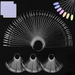 SERADIOO clear swatch set front view showing ring and sticks for organized display