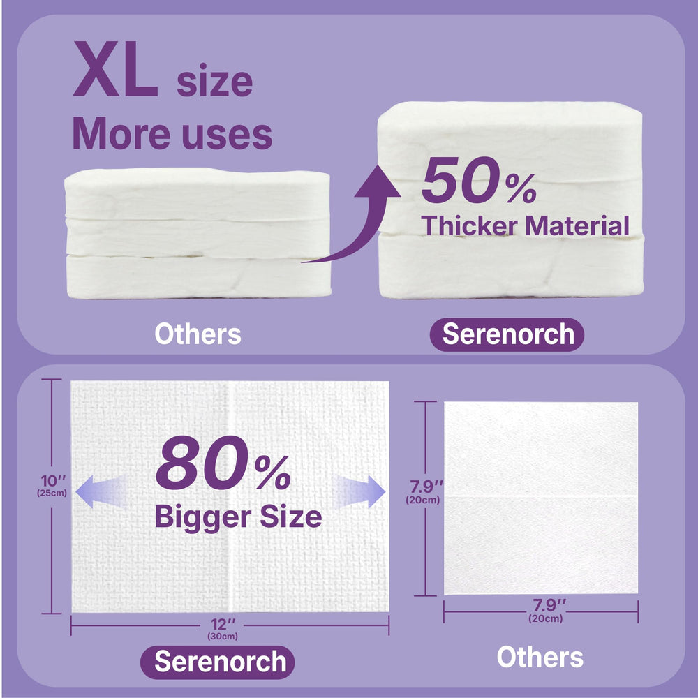 Serenorch towel in use during travel providing quick hygienic cleanup