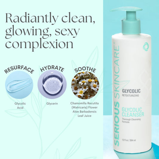 Serious Skincare pump dispenser for easy controlled cleansing