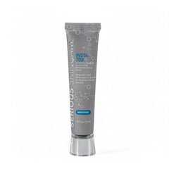 Serious Skincare front packaging shows serum bottle and benefits