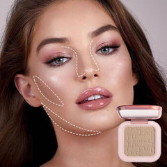 Serseul powder texture close-up demonstrating silky blendability and matte finish