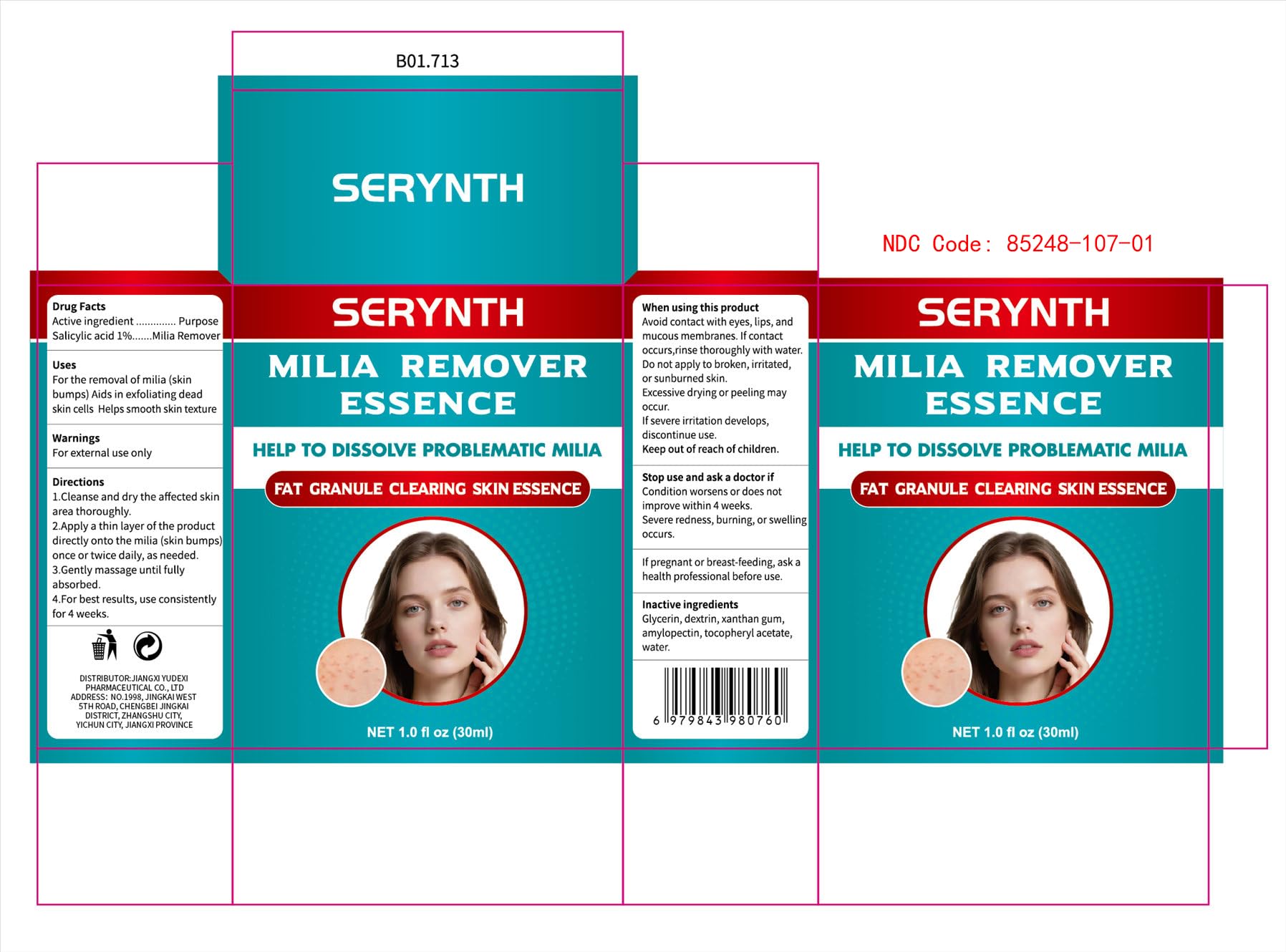 SERYNTH bottle on vanity with towels showing daily routine convenience benefit