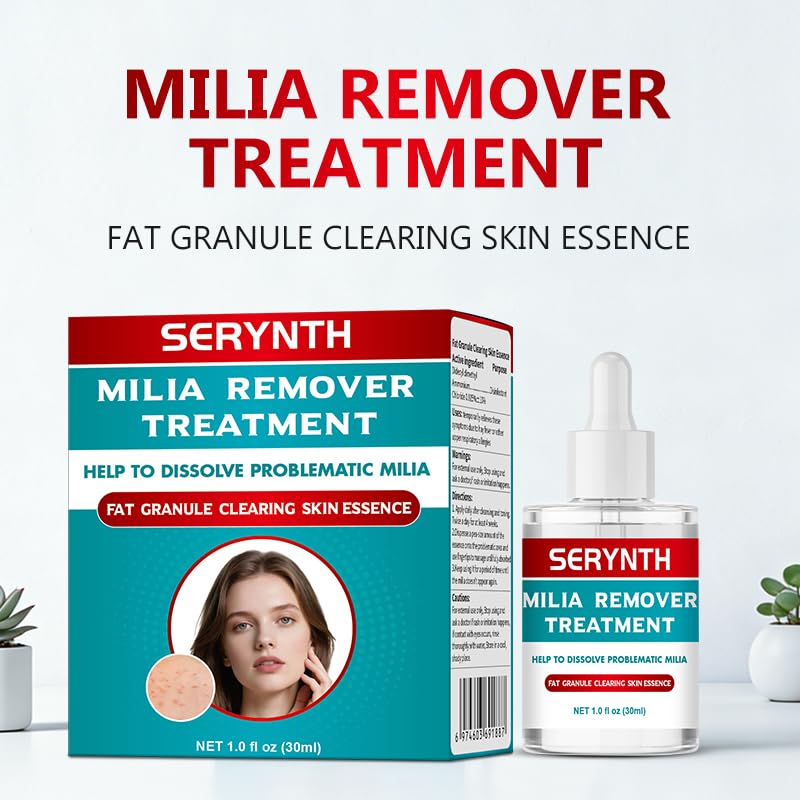 SERYNTH dropper releasing clear serum highlighting smooth texture benefit