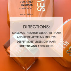 SEVEN Gazar Hydrate conditioner creamy pour texture highlighting hydration