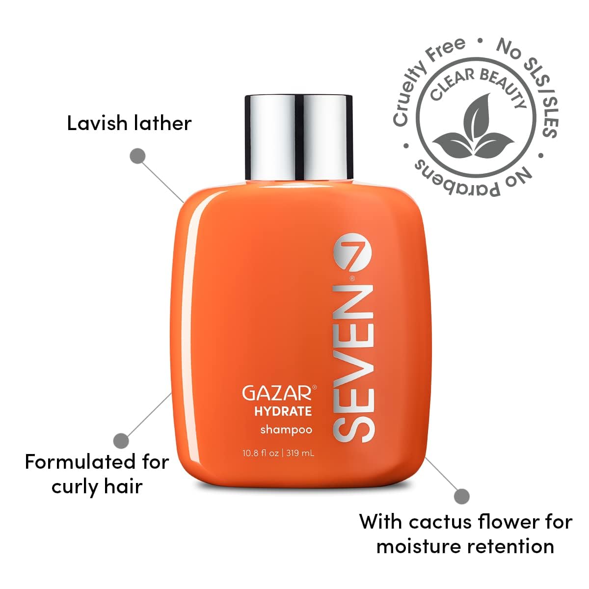 SEVEN hydrate creamy lather texture closeup demonstrating gentle foam