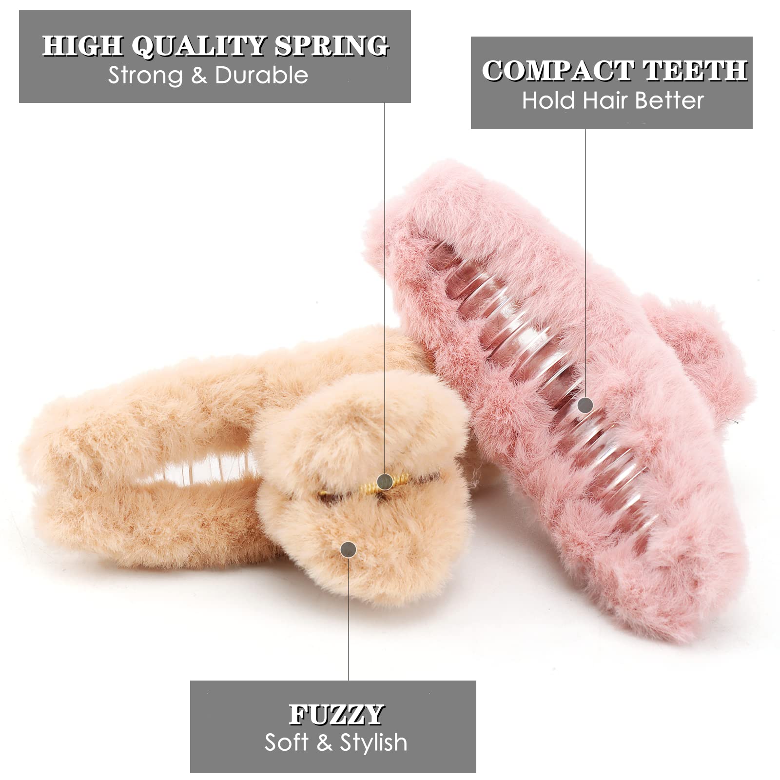 SEVEN LUCKY LIGHT clip holding thick curly hair securely demonstrating strong grip