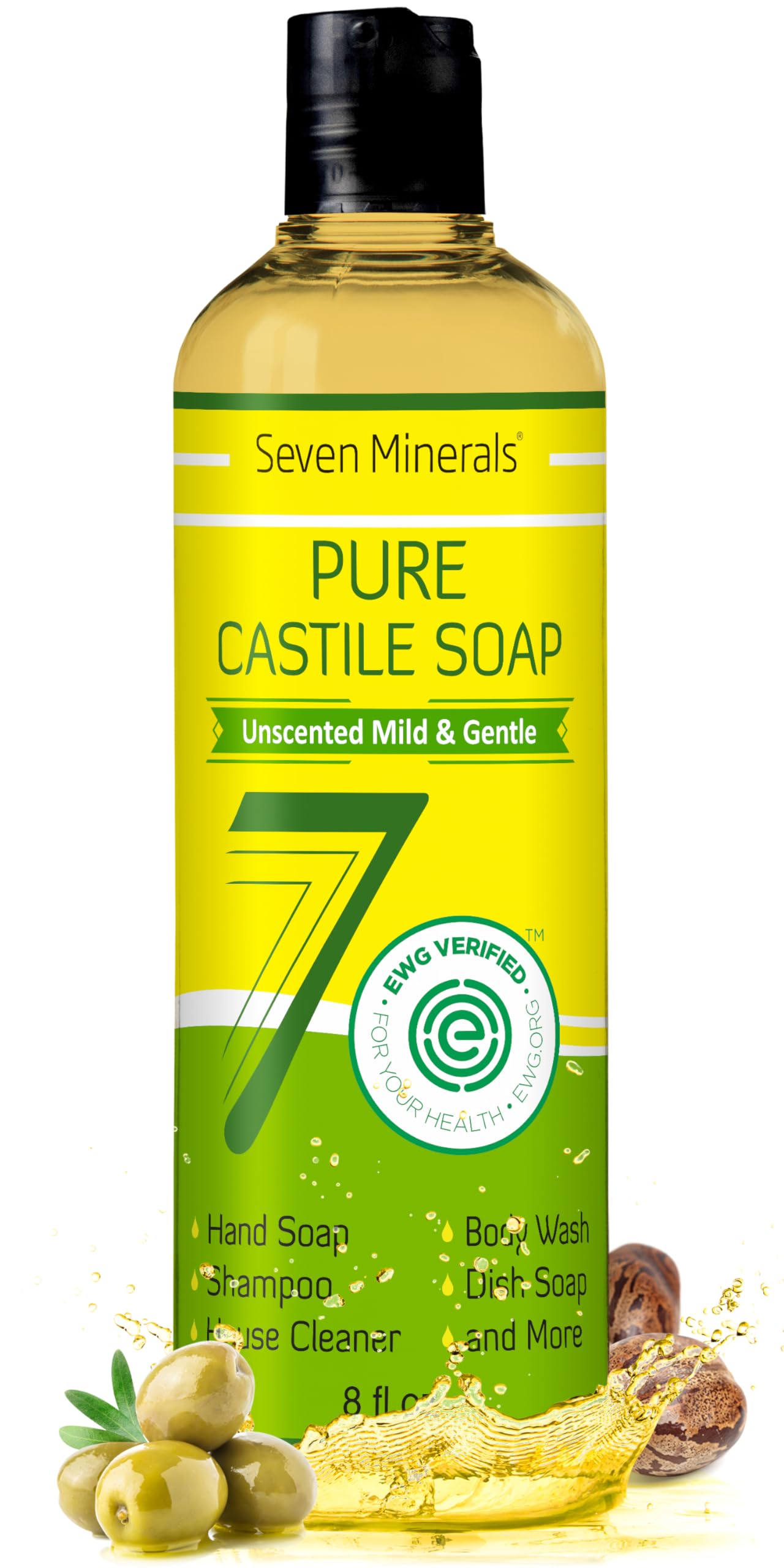 Seven Minerals front packaging showing clean label and unscented benefit