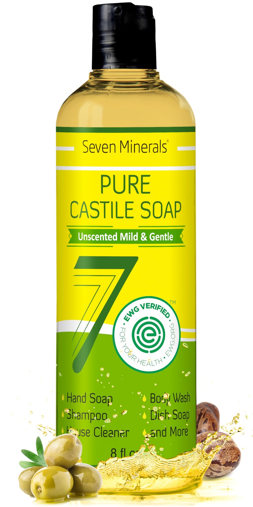 Seven Minerals front packaging showing clean label and unscented benefit