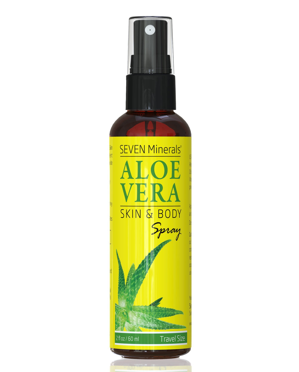 Seven Minerals mist droplet texture highlighting fast absorption benefit