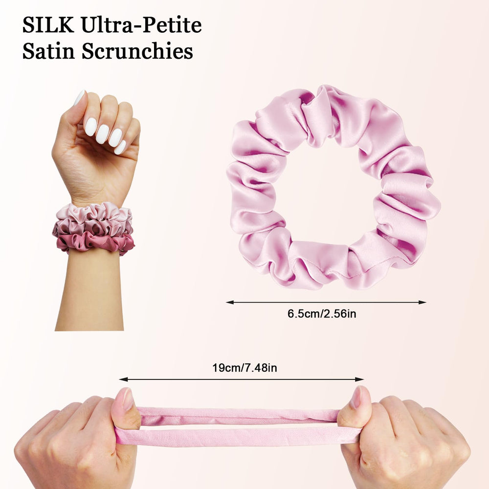 SEVEN STYLE satin texture close-up showing smooth fabric and hair protection