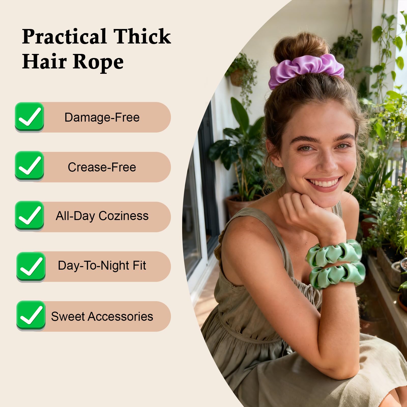 SEVEN STYLE detailed view of elastic core showing durable, secure hold advantage