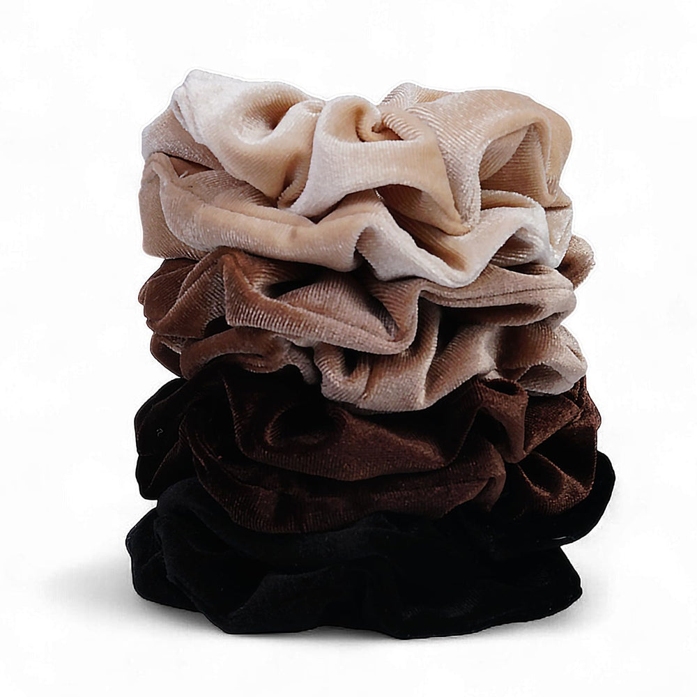SEVEN STYLE gift-ready box with scrunchies showing presentation for gifting benefit