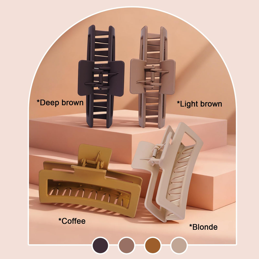 SEVEN STYLE clip securing a bun to show reliable hold on thick hair